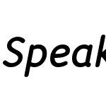 Speak-HeavyItalic