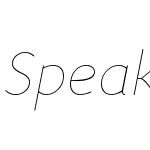 Speak-LightItalic