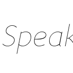 SpeakTF-LightItalic