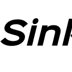 Sinkin Sans 700 Bold Italic