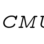 CMU Typewriter Text Variable Width