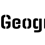 Geogrotesque Stencil C Sb