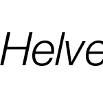 HelveticaNeueWorldW84-46LtIt