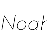 NoahW10-UltraLightItalic