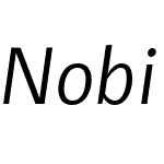 Nobile-italic