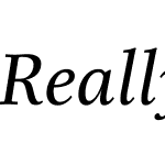 Really No 2 W27 MediumItalic