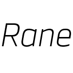 RanelteW03-ExtLightItalic