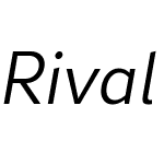 RivalSansW03-Lightitalic