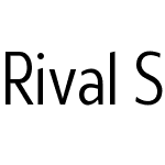 RivalSansNarrowW03-Light