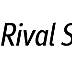 RivalSansNarrowW03-Rgitalic