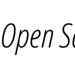 Open Sans Condensed Light