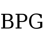 BPG Serif Modern GPL&GNU