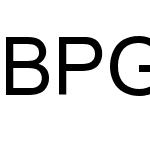 BPG Sans GPL&GNU