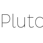 Pluto Sans Cond Thin