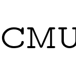 CMU Typewriter Text Variable Width