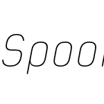 Spoon Ultra Light Italic