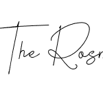 The Rosmarie Signature