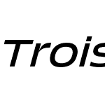 Trois Mille Regular Italic