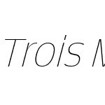 Trois Mille Thin Italic