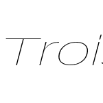 Trois Mille Thin Italic