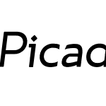 Picadilly_italic Thin