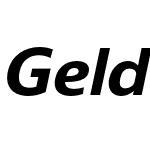 Gelder Sans ExtraBold Italic