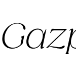 Gazpacho Italic Light
