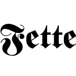 Fette classic UNZ Fraktur