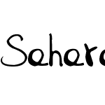 SaharaHandwriting