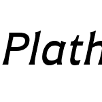 PlathornW03-ExtMediumItalic