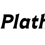 PlathornW05-ExtBlackItalic