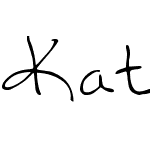 Katy handwriting 1
