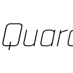 QuarcaW01-ExtLightItalic