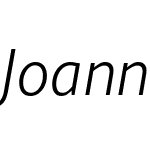JoannaSansNovaW05-LightIt