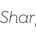 Sharp Sans No1 Light Italic