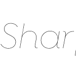 Sharp Sans No1 Ultrathin Italic