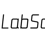 Lab Sans Pro Light Italic