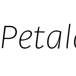 Petala Pro Thin Italic