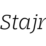 Stajn Pro Light Italic