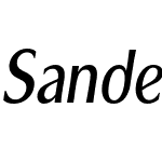 Sandena Medium Cond Italic