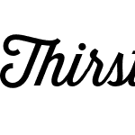 Thirsty Script Regular