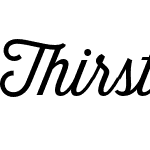 Thirsty Script Light