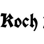 Koch Fette Deutsche Schrift