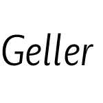 Geller Sans Cn