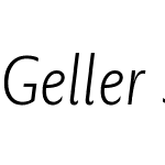 Geller Sans Cn