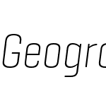 Geogrotesque Condensed