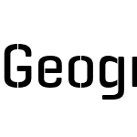 Geogrotesque Stencil A