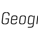 Geogrotesque Stencil A