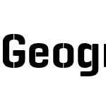 Geogrotesque Stencil A