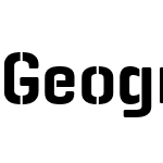 Geogrotesque Stencil B